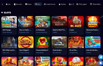 Spirit Casino Game Selection